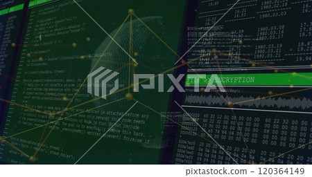 Image of digital data processing over networks of connections 120364149