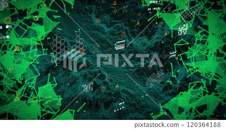 Image of digital data processing over networks of connections 120364188