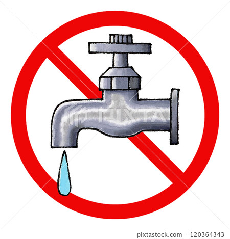禁止使用水龍頭標誌 120364343