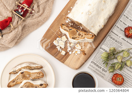 Delicious looking stollen Delicious looking stollen 120364804