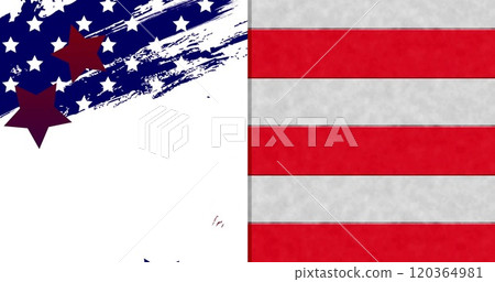 Image of stars and stripes of american flag 120364981