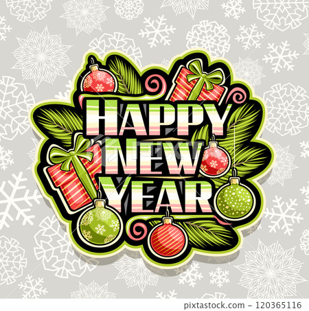 Vector logo for Happy New Year Vector logo for Happy New Year 120365116