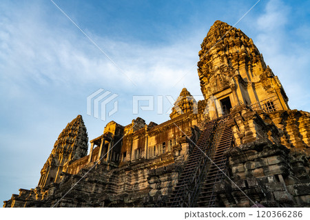 Sunrise and sunset at Angkor Wat, Cambodia Sunrise and sunset at Angkor Wat, Cambodia 120366286