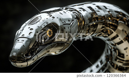 蛇機器人AI影像 120366364