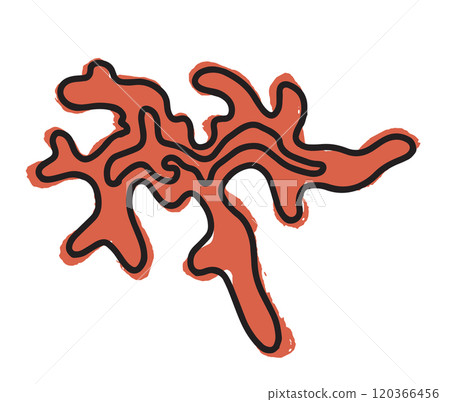 Abstract coral hand drawn vector Abstract coral hand drawn vector 120366456