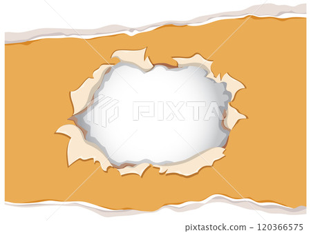 Torn Paper Frame with Empty Center 120366575