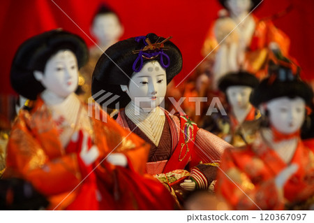 Hina dolls at Saikyoji Temple Hina dolls at Saikyoji Temple 120367097