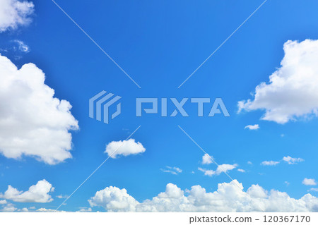夏天藍天和雲彩 120367170