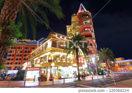 [Okinawa Prefecture] Night view of American Village (Depot Central) 120368224