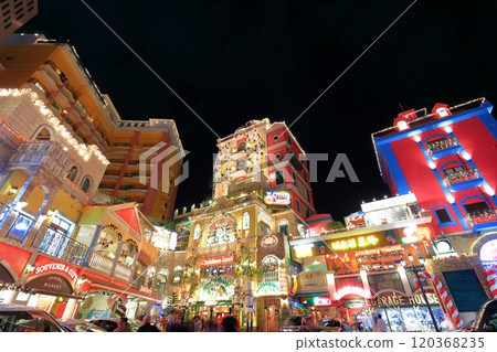 [Okinawa Prefecture] Night view of American Village (Depot Island Seaside) 120368235
