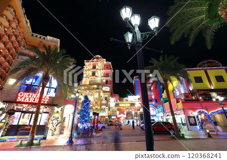 [Okinawa Prefecture] Night view of American Village (Depot Island Seaside) 120368241