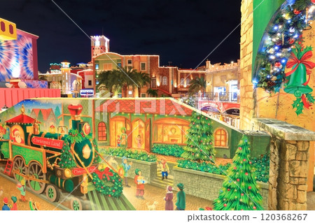 [Okinawa Prefecture] Night view of American Village (Depot Island and Depot Island Seaside) 120368267