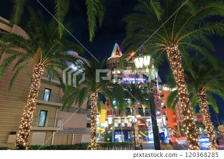 [Okinawa Prefecture] Night view of American Village (Depot Central) 120368285