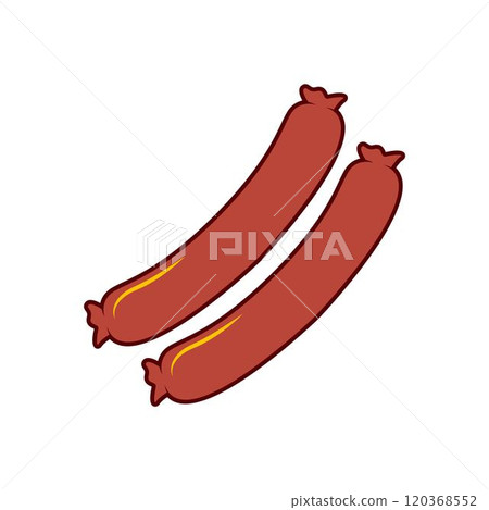 Hotdog food icon logo 120368552
