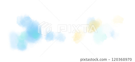 A cute light blue pastel textured cloud illustration like in a picture book A cute light blue pastel textured cloud illustration like in a picture book 120368970