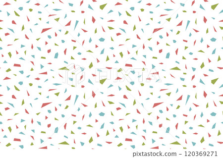 Pattern background illustration of red, green and blue shapes scattered randomly Pattern background illustration of red, green and blue shapes scattered randomly 120369271