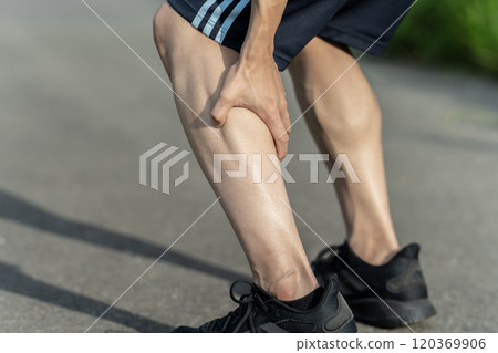 Calf muscle strain, muscle strain, body parts, parts 120369906