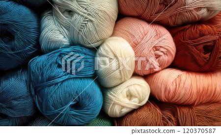 [AI影像] 彩色毛線球 120370587