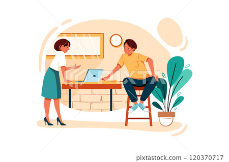 Businessman working on startup plan Businessman working on startup plan 120370717