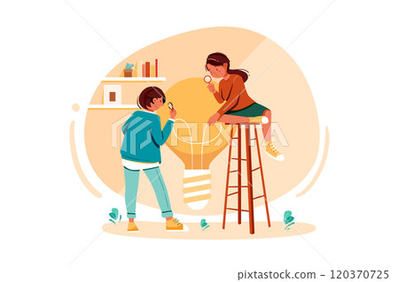 Startup team searching for new ideas 120370725