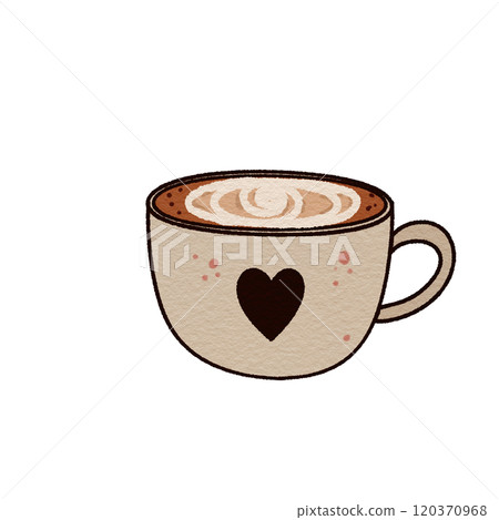 coffee cup with heart coffee cup with heart 120370968