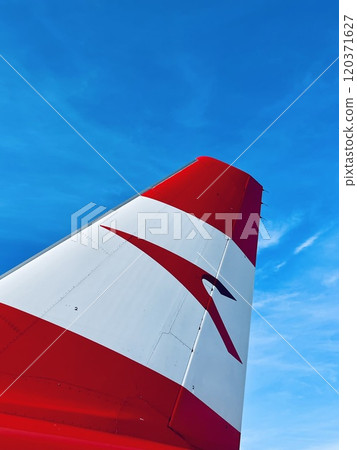 An aircraft on tarmac at Vienna International Airport. An aircraft on tarmac at Vienna International Airport. 120371627