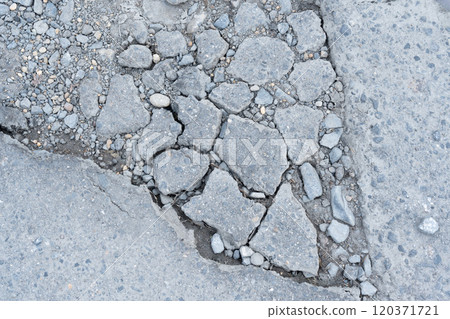 Crushed asphalt texture 120371721