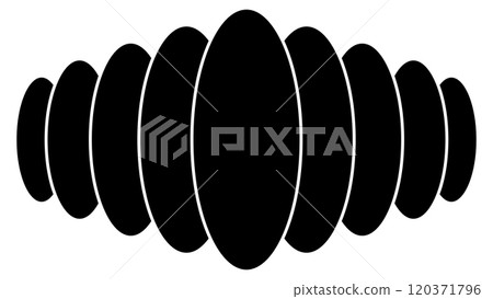 Symbol of leadership, queue for the leader, composition of ovals Symbol of leadership, queue for the leader, composition of ovals 120371796