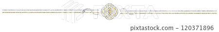 Illustration material Mizuhiki snake year snake knot gold silver Illustration material Mizuhiki snake year snake knot gold silver 120371896