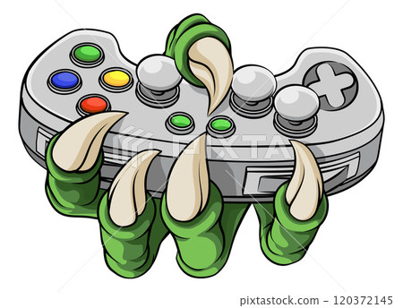 Video Gamer Game Gaming Controller Claw Hand 120372145