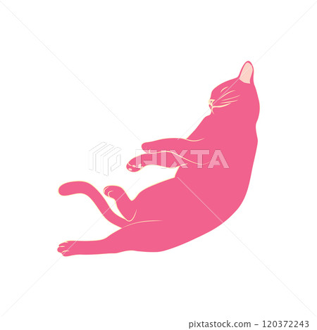 Mystical cats in boho style, silhouette collection. Esotericism and mysticism, occultism. Cartoon flat vector 120372243