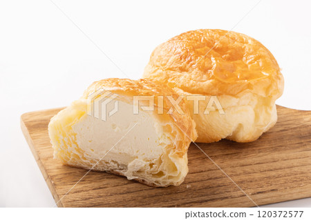 Croissants and cream puffs 120372577