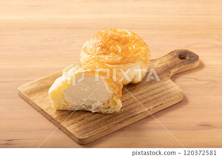 Croissants and cream puffs 120372581