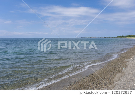 Ishidahama Beach facing Toyama Bay 120372937