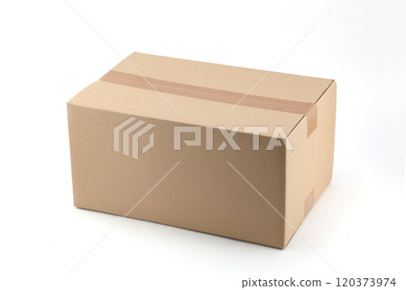 Cardboard white background Cardboard white background 120373974