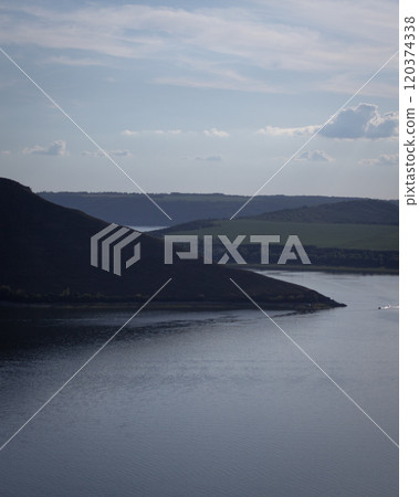 Scenic view of sea against sky,Bakota,Ukraine 120374338