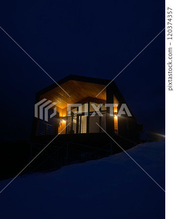 Rest cabin in the carpathian mountains Ukraine 120374357