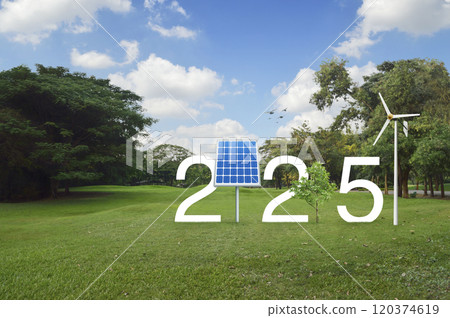Happy new year 2025 ecological cover concept Happy new year 2025 ecological cover concept 120374619