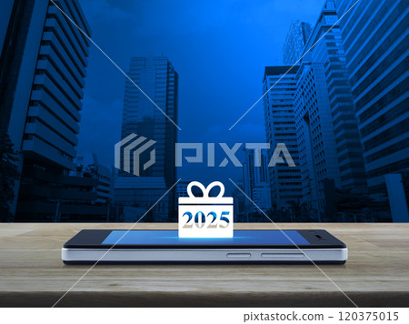 Business happy new year 2025 shop online concept 120375015
