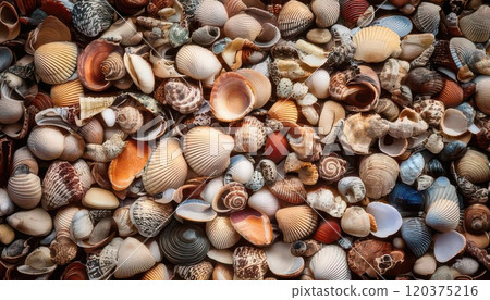 AI images of various types of shells 120375216