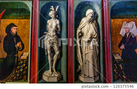 Hospices de Beaune, Burgundy, France,interiors 120375546