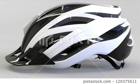 A Modern Cycling Helmet Designed for Safety and Comfort During Outdoor Rides A Modern Cycling Helmet Designed for Safety and Comfort During Outdoor Rides 120375611