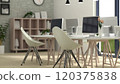 Compact and casual office 120375838