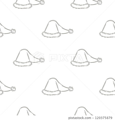 Christmas background. Coloring pattern in hand draw style 120375879