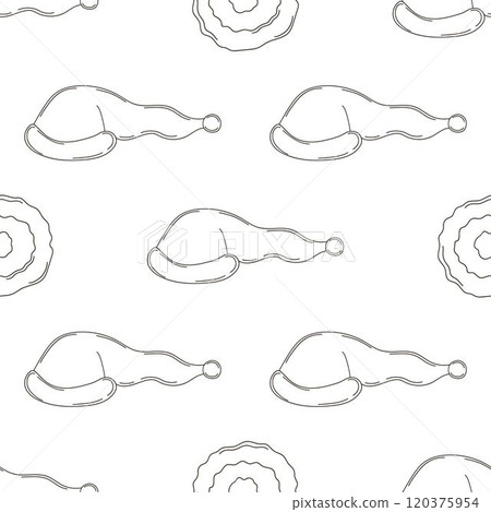 Christmas background. Coloring pattern in hand draw style 120375954