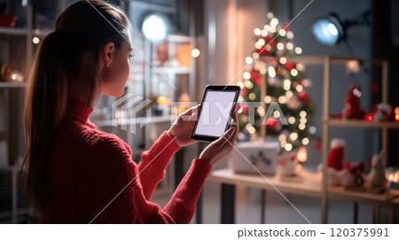 Augmented reality-enabled christmas card demonstration for holiday innovation 120375991
