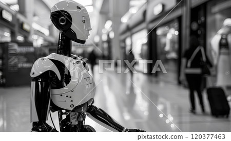 3D android robot machine, abstract machine learning digital technology smart automation futuristic computer 3D android robot machine, abstract machine learning digital technology smart automation futuristic computer 120377463