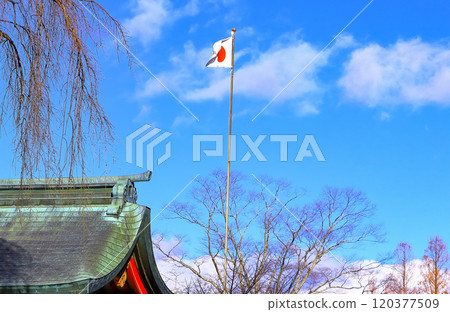 升國旗慶祝新年 120377509