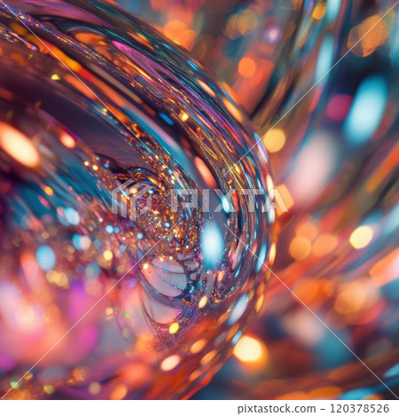 An Abstract Colorful Reflection Found in Glass Swirl Art with Exquisite Designs and Details 120378526