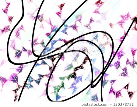 一幅搖滾專輯封面風格的抽象畫，靈感來自噪音、鞋凝視等。 120378731